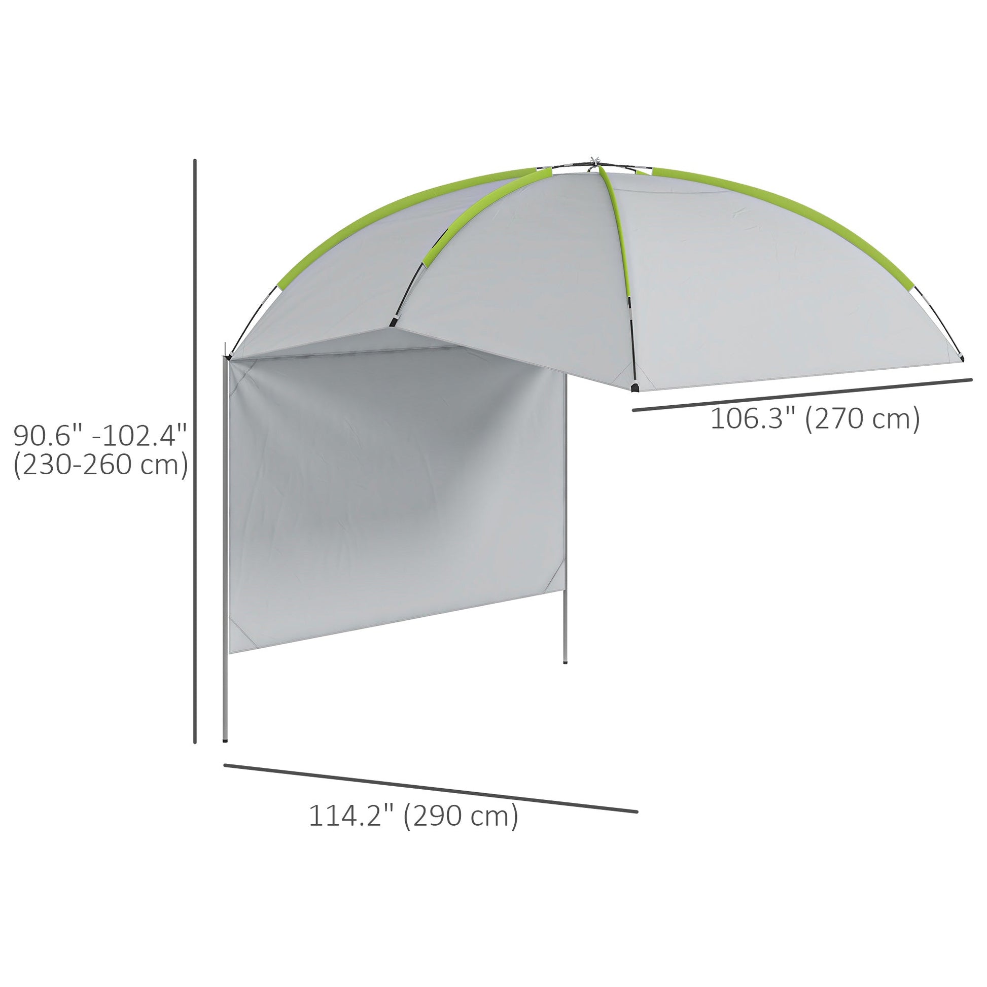 SUV Awning Tailgate Tent, Portable Car Awning with Side Wall, for Truck, RV, Van, Trailer and Overlanding Camping at Gallery Canada