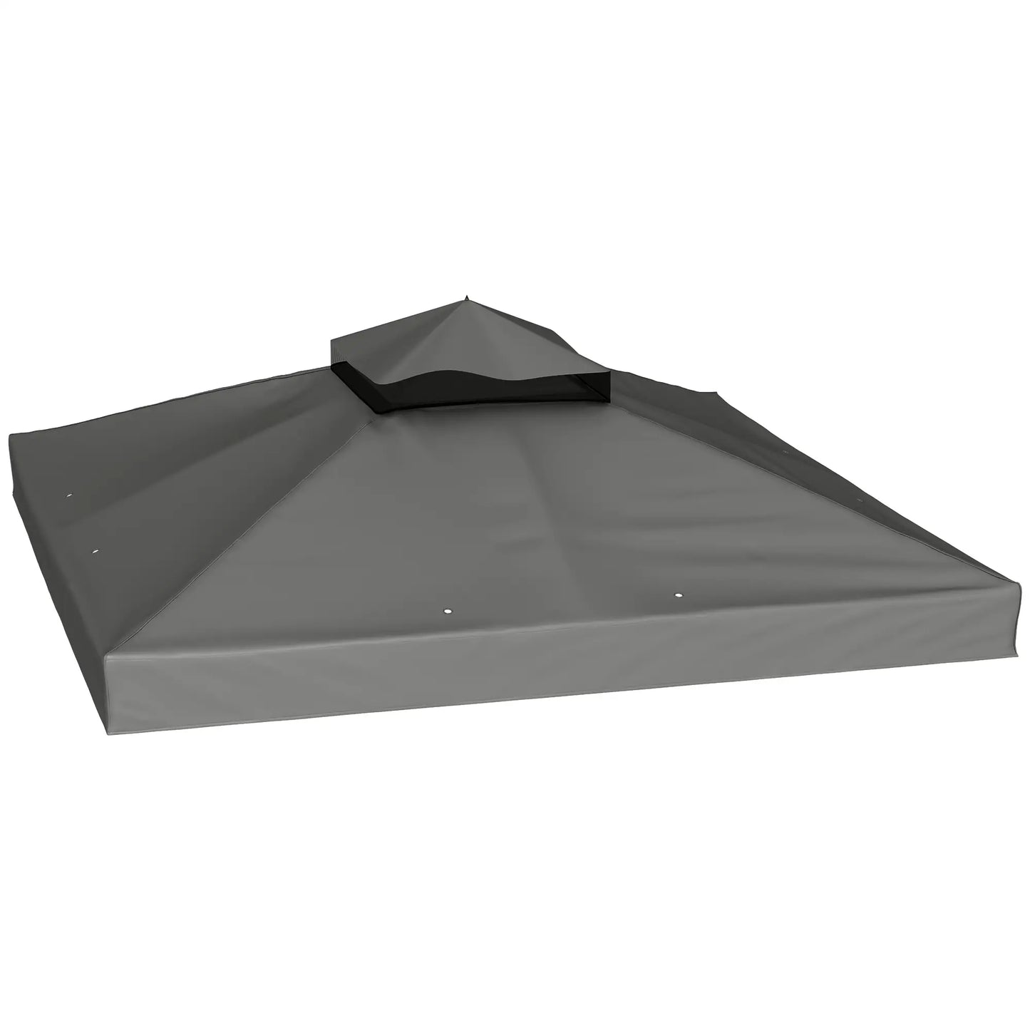 10' x 10' Gazebo Canopy Replacement Cover, UPF30+, Top Cover Only, Dark Grey Gazebo Canopy Replacement at Gallery Canada