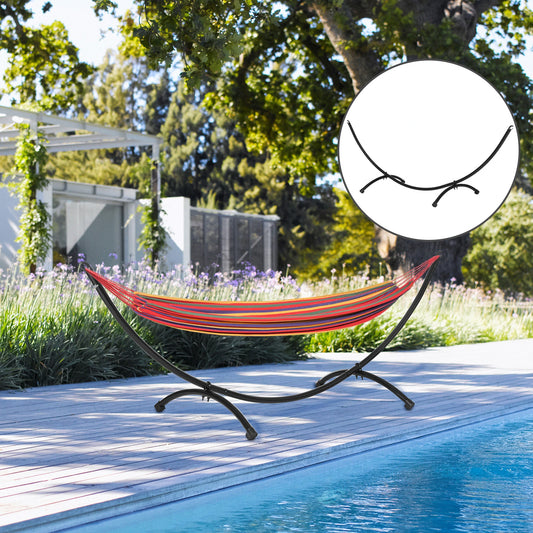 10' Steel Hammock Stand, Garden, Camping, Outdoor, Black Hammock Stands Black at Gallery Canada