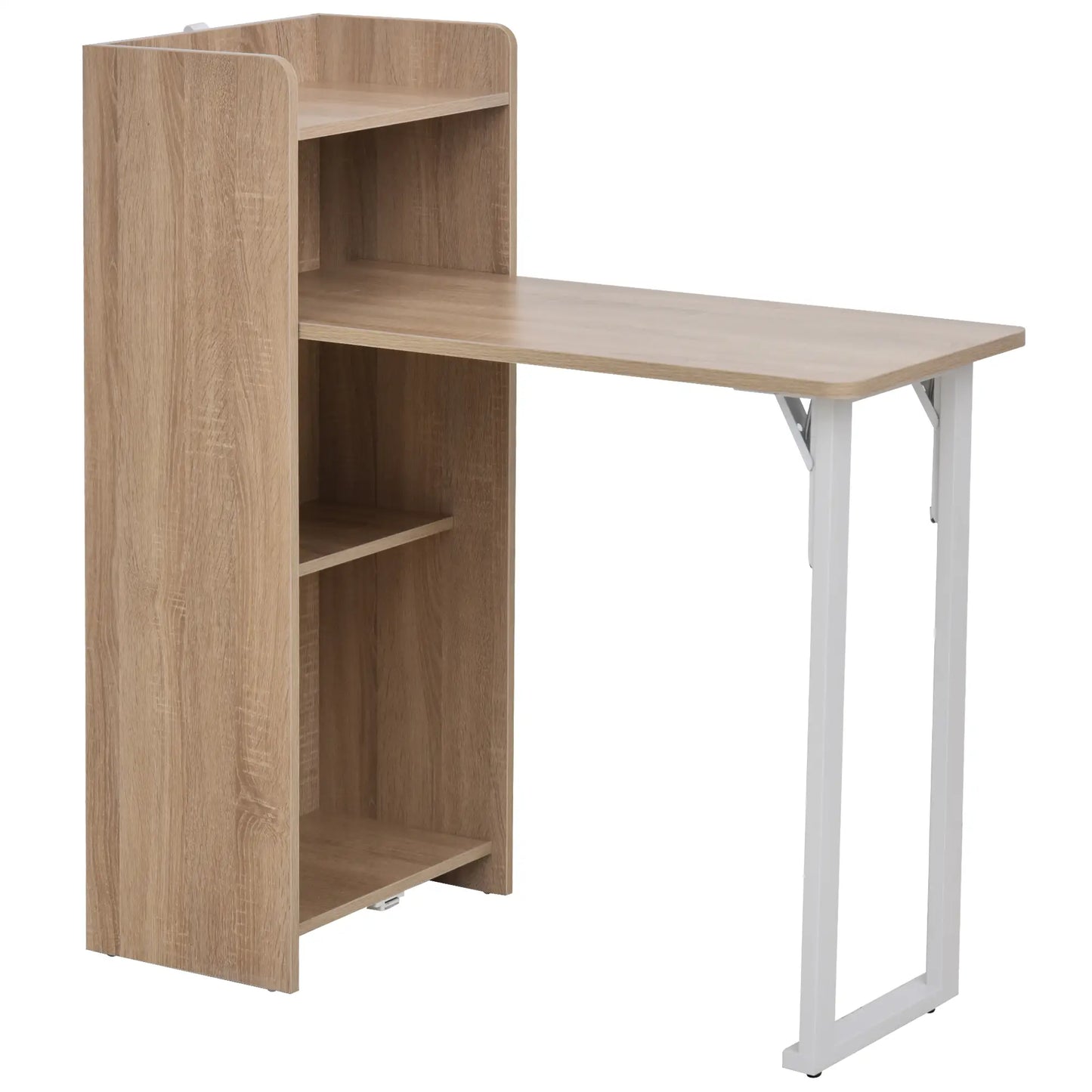 2 In 1 Folding Drop Leaf Table, 4-Tier Shelf, Oak Bar Tables & Dining Tables at Gallery Canada