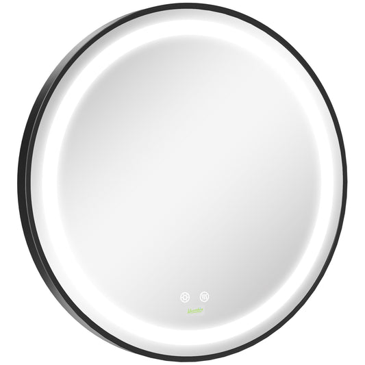 LED Bathroom Mirror for Vanity, Dimmable Lighted Anti Fog Wall Mirror with 3 Temperature Colors, Plug-in, 24 Inch - Gallery Canada