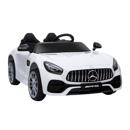 Licensed Kids Ride-On Car 12V with Remote Control, Suspension Wheel, Adjustable Speed, White - Gallery Canada