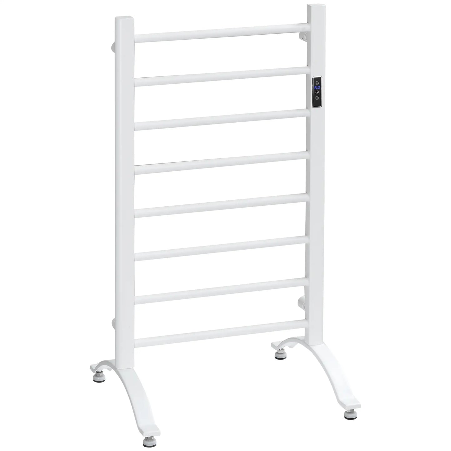 8-Bar Heated Towel Warmer, Wall Mount, Adjustable Temperature, White Bath Accessories at Gallery Canada
