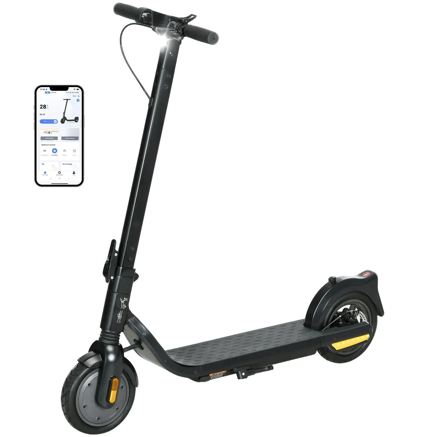 Folding Electric Scooter, 25KM/H, 35KM Range, 330LBS Max Load Scooters at Gallery Canada