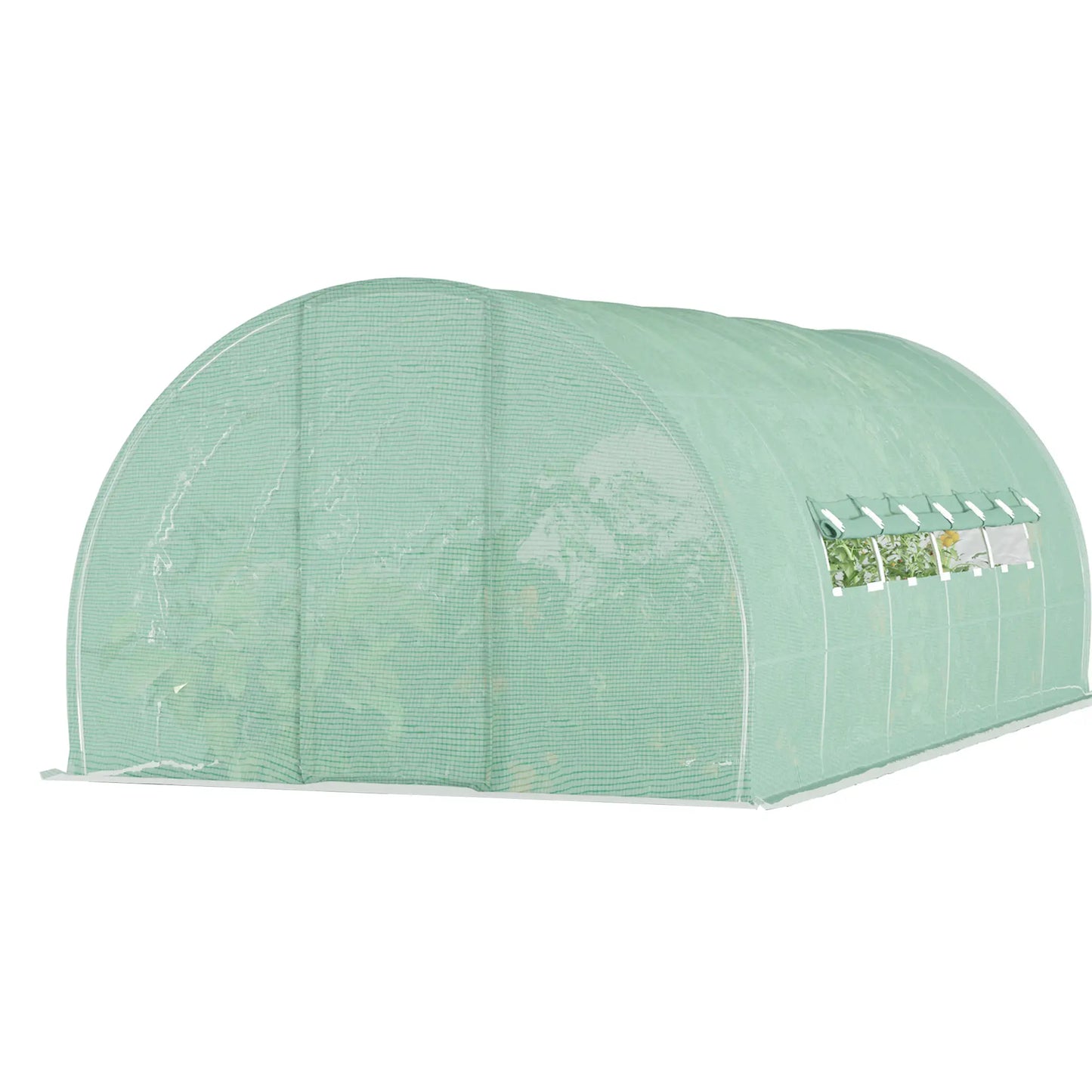 20x10x6.6ft Heavy Duty Walk-in Greenhouse, PE Cover, Green Portable Greenhouses at Gallery Canada