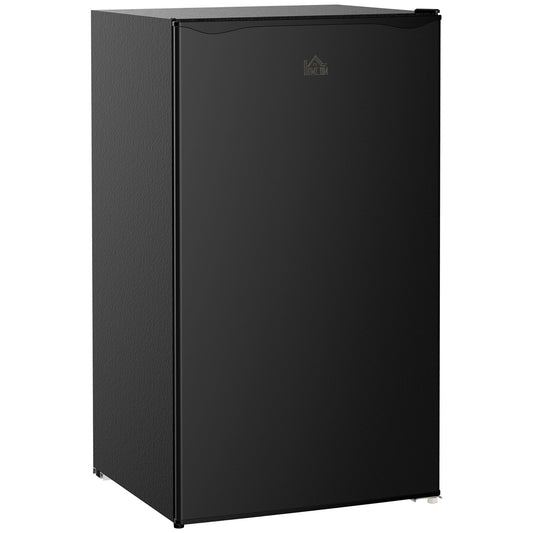 Mini Fridge with Freezer, 3.2 Cu.Ft Compact Refrigerator with Adjustable Shelf, Mechanical Thermostat and Reversible Door for Bedroom, Dorm, Black - Gallery Canada