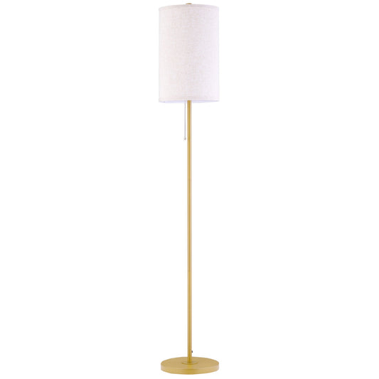 Modern Floor Lamp w/ Steel Frame and Pull Rope Switch, Standing Lamp for Living Room, Bedroom, Office at Gallery Canada