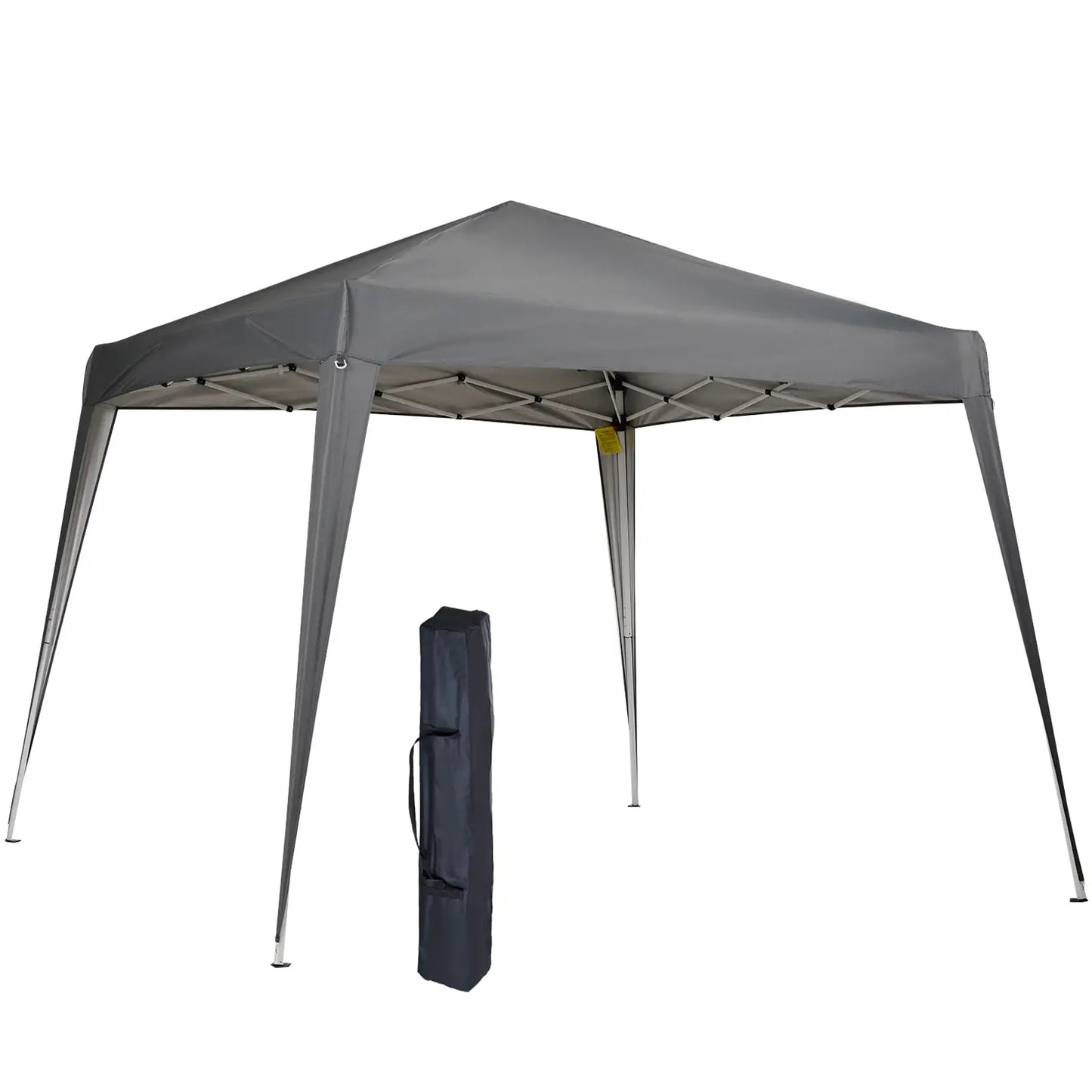 8' x 8' Pop Up Canopy, Outdoor Folding Tent, Portable with Bag, Grey Pop Up Canopies at Gallery Canada