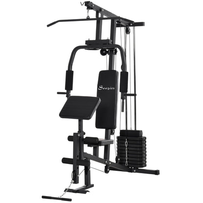 Multifunction Home Power Exercise Gym System Weight Training Exercise Workout Station Fitness Strength Machine for Whole Body Training Black at Gallery Canada