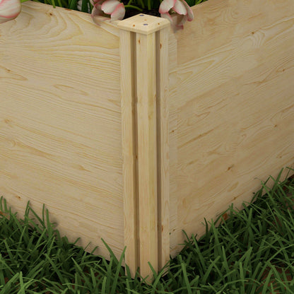 DIY Raised Garden Bed, Two-Box Wooden Planters for Outdoor Vegetables, Flowers, Herbs, Plants, Easy Assembly at Gallery Canada
