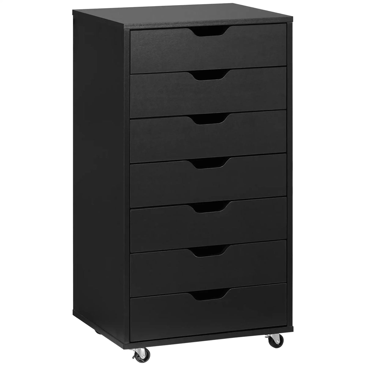 7-Drawer Vertical File Cabinet, 18.7"x15.6"x35.4", Black Office Cabinets & Cupboards at Gallery Canada
