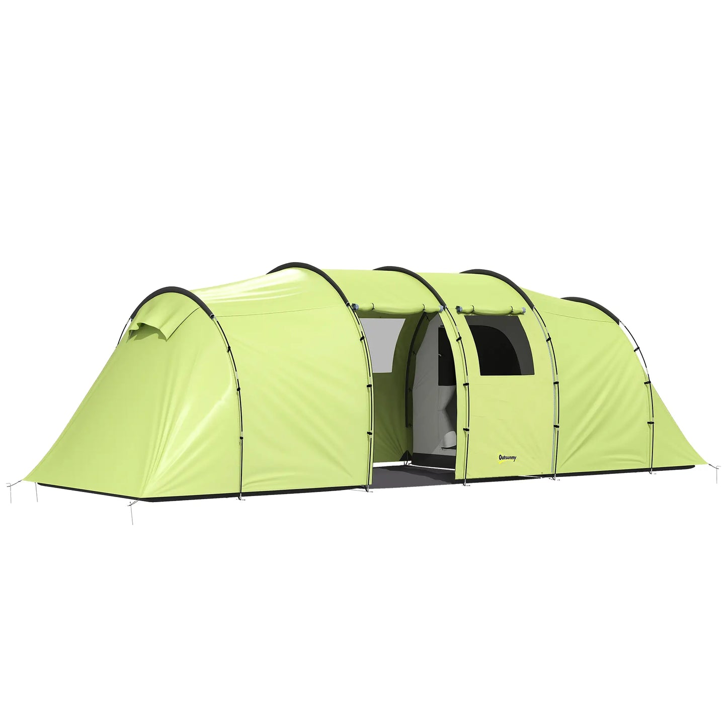 6 Person Camping Tent With Porch, 2 Bedroom Living Room, Light Green Camping Tents at Gallery Canada