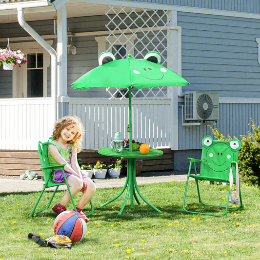 Kids Folding Picnic Table Set, Outdoor Garden, Green Kids Outdoor Furniture Green at Gallery Canada