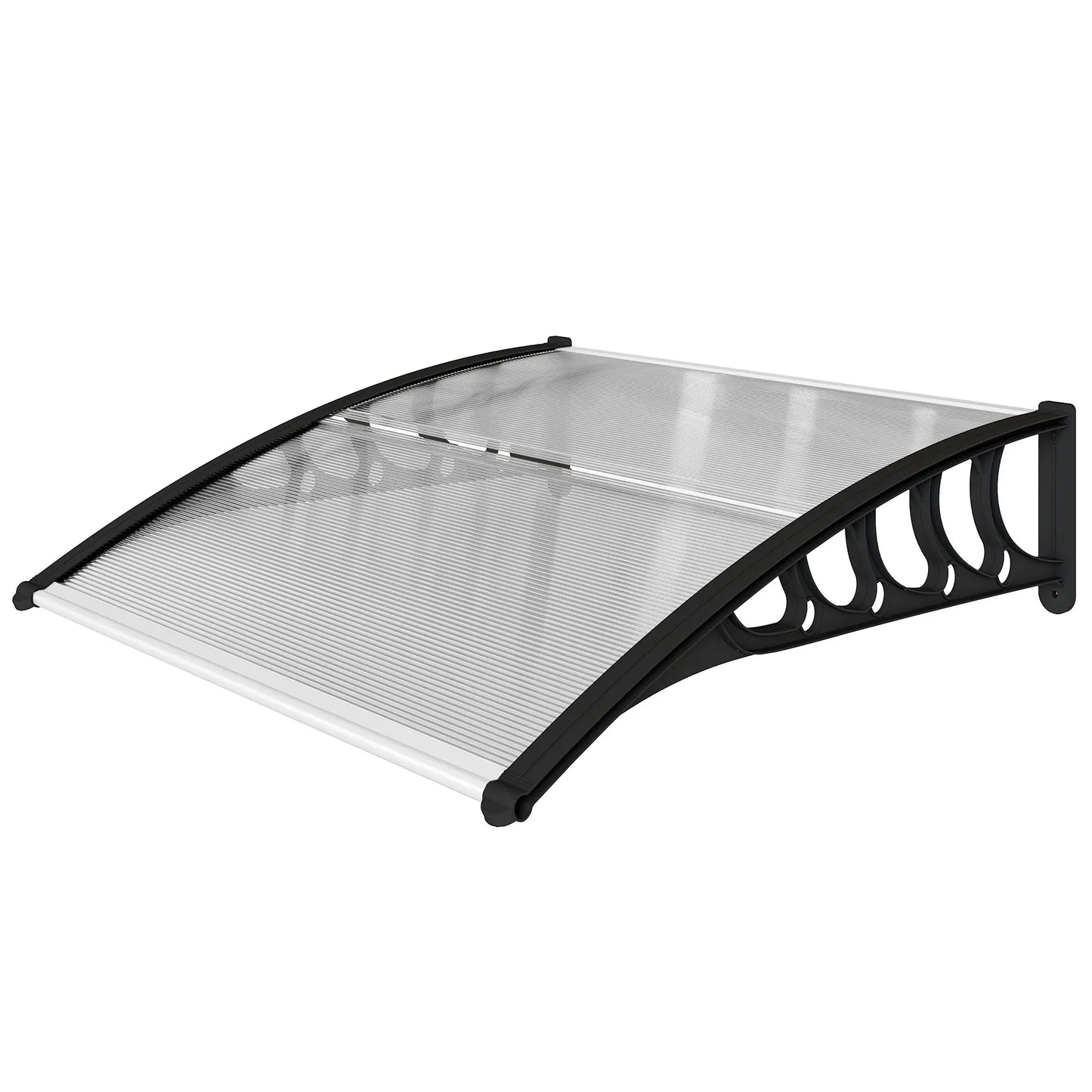 Polycarbonate Door Canopy, 40.6" x 38" Clear, Clear Door Awnings at Gallery Canada
