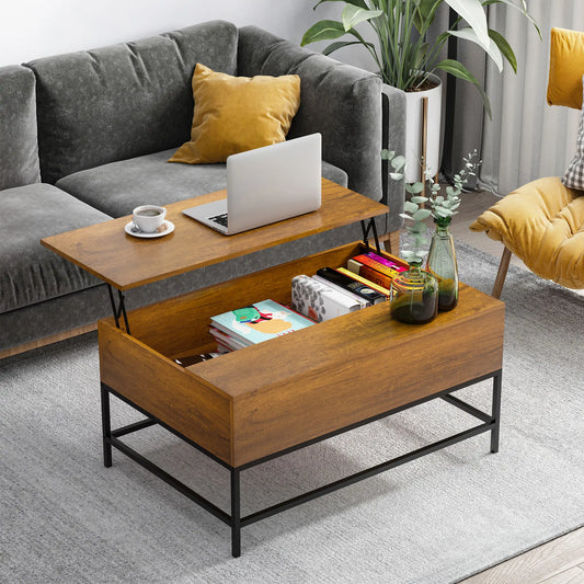 Lift Top Coffee Table, Hidden Storage, Living Room, Teak Coffee Tables Teak at Gallery Canada