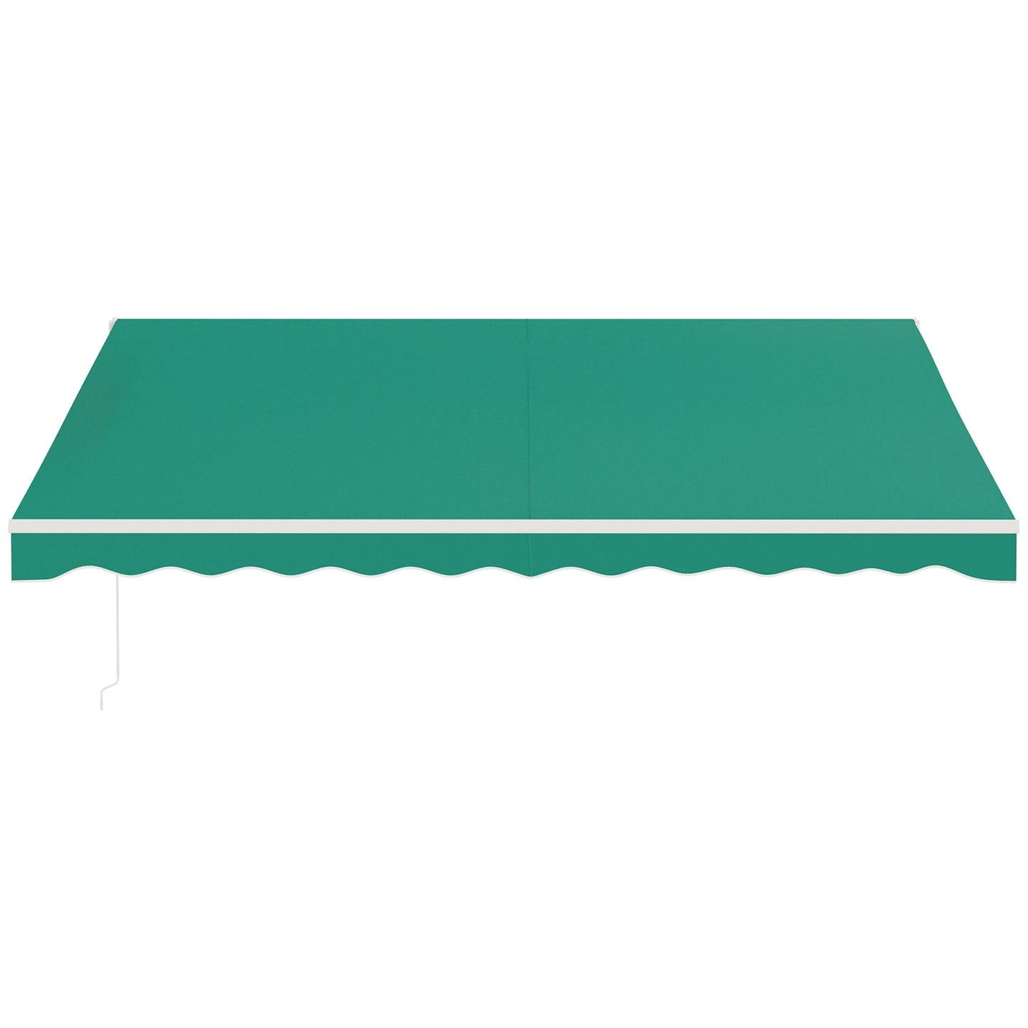 13' x 10' Retractable Electric Awning, Sun Shade Shelter, Remote, Green Deck Awnings at Gallery Canada