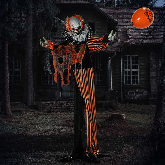 5ft Outdoor Halloween Decoration, Talking Circus Clown, Sound Motion Activated Halloween Decorations Multi Colour at Gallery Canada