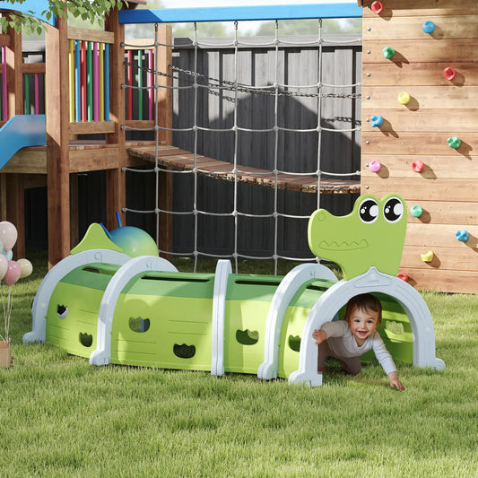Crocodile Design Tunnel for Kids, 3-6 Years, Green Children's Play Tunnels Green at Gallery Canada