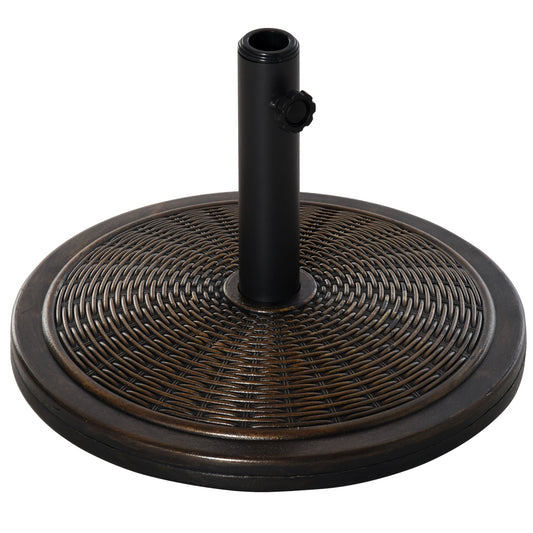Offset Patio Umbrella Cement Base Stand Cantilever Parasol Holder Weight, Fits Φ1.4", Φ1.5", Φ1.9", Black at Gallery Canada