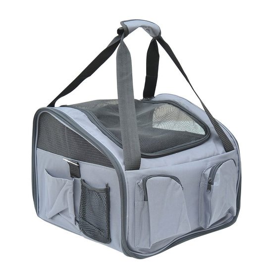 3in1 Pet Car Booster Seat Dog Carrier Travel Bag Gray - Gallery Canada