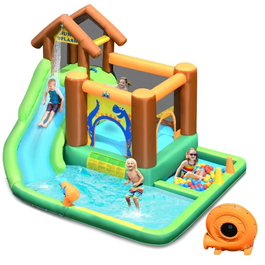 Inflatable Waterslide Bounce House Climbing Wall Ball Pit with Blower at Gallery Canada