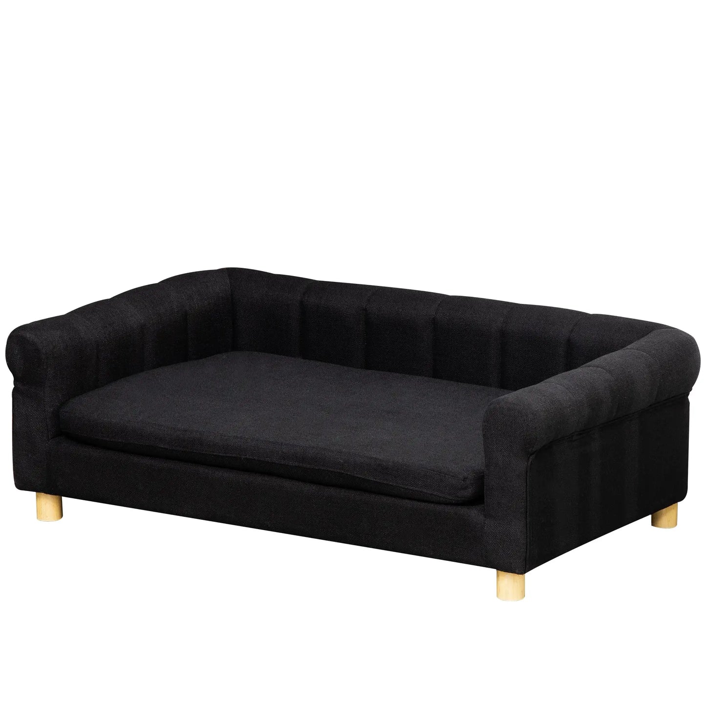 Modern Pet Sofa for Cat or Dog, Medium Large, Removable Cushion, Black Dog Sofas at Gallery Canada