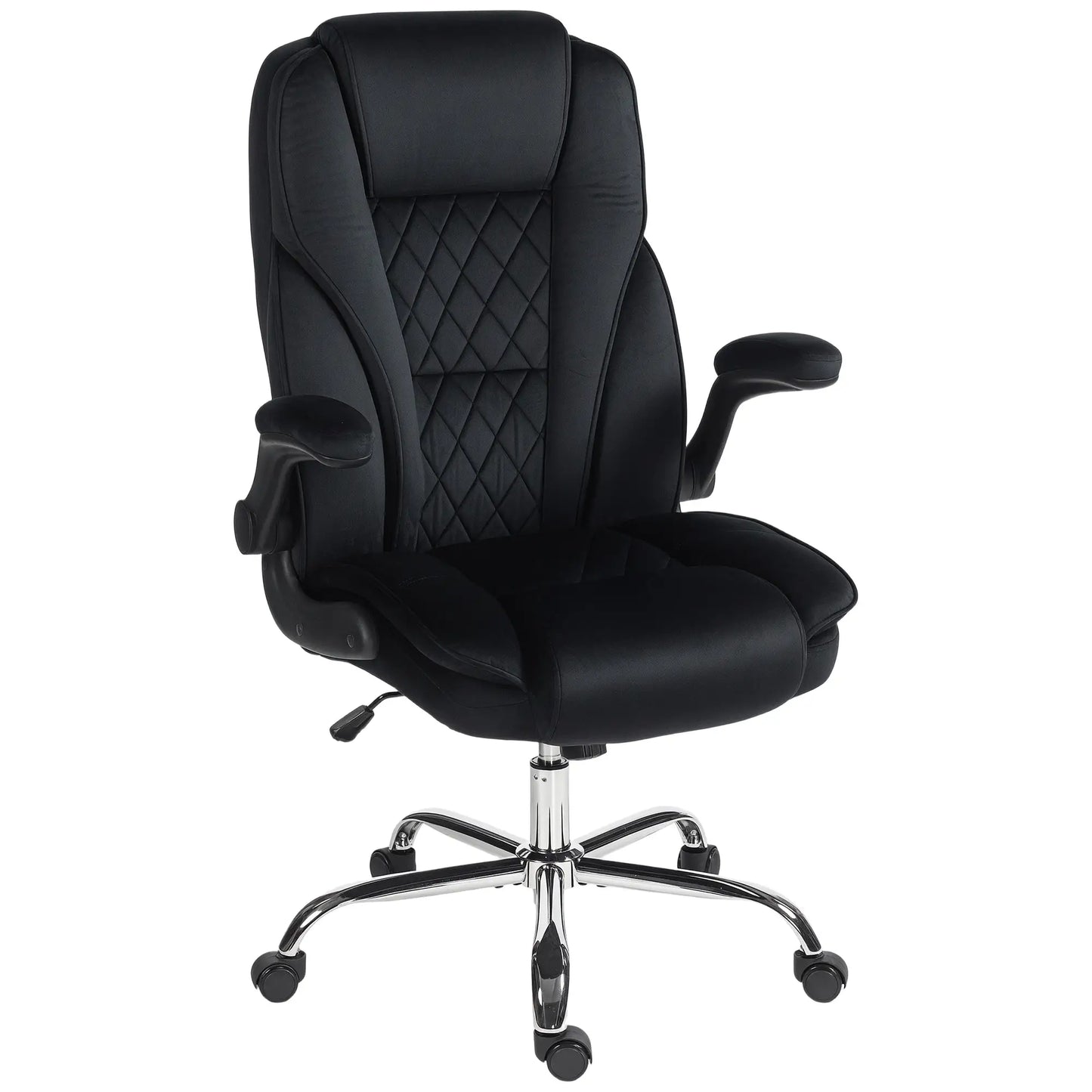 Executive Office Chair, Flip-Up Armrest, Diamond Fabric, Black Executive & Manager Chairs at Gallery Canada