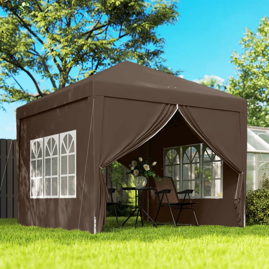 10'x10' Coffee Outdoor Pop Up Party Tent Wedding Gazebo