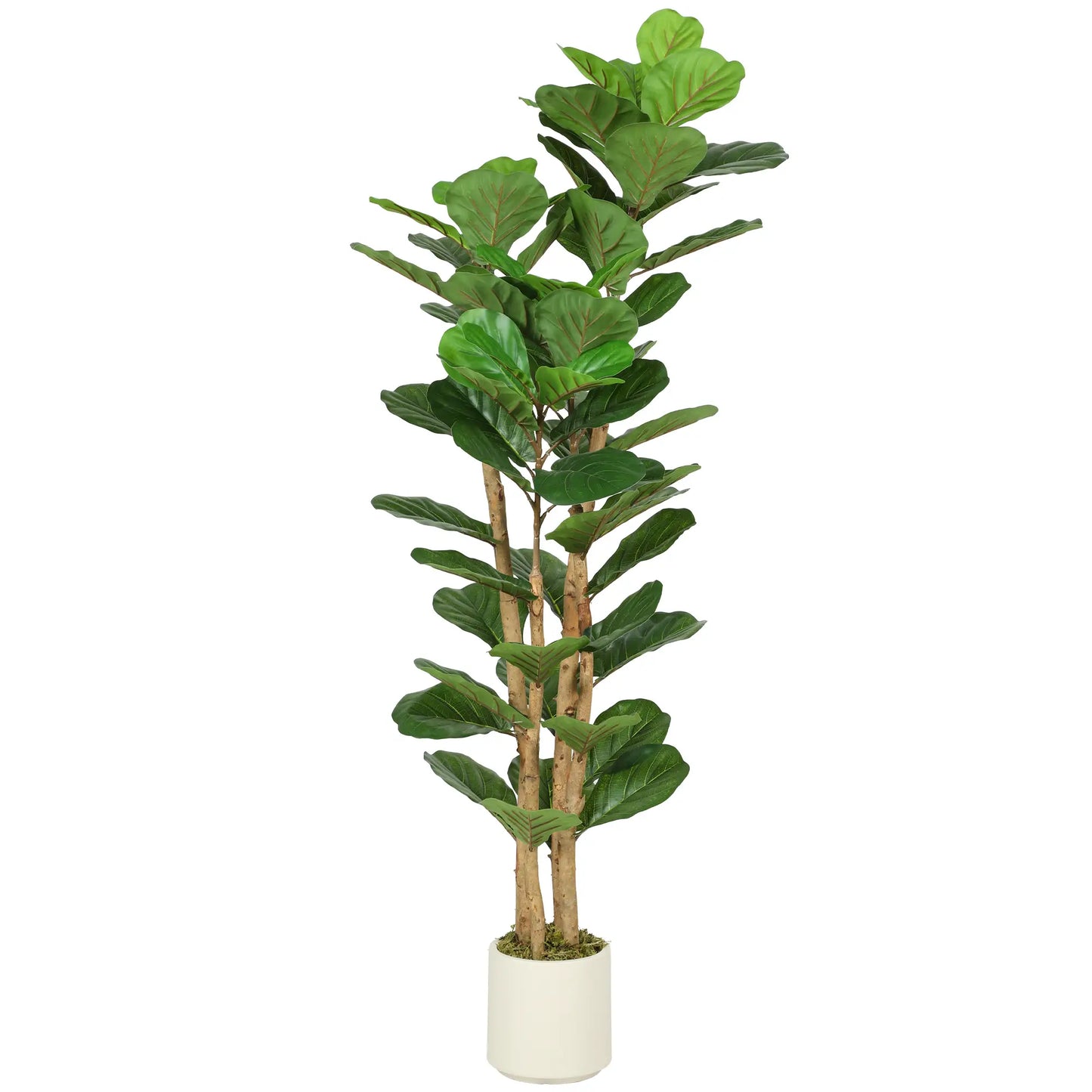 5FT Artificial Fiddle Leaf Fig Tree, Fake Potted Tree, Indoor Decor, Green Artificial Trees at Gallery Canada