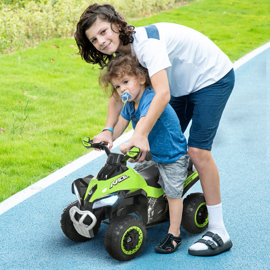 Kids Ride on Car, 4 Wheels, Music, for 18-36 M, Green Push Cars for Toddlers Green at Gallery Canada