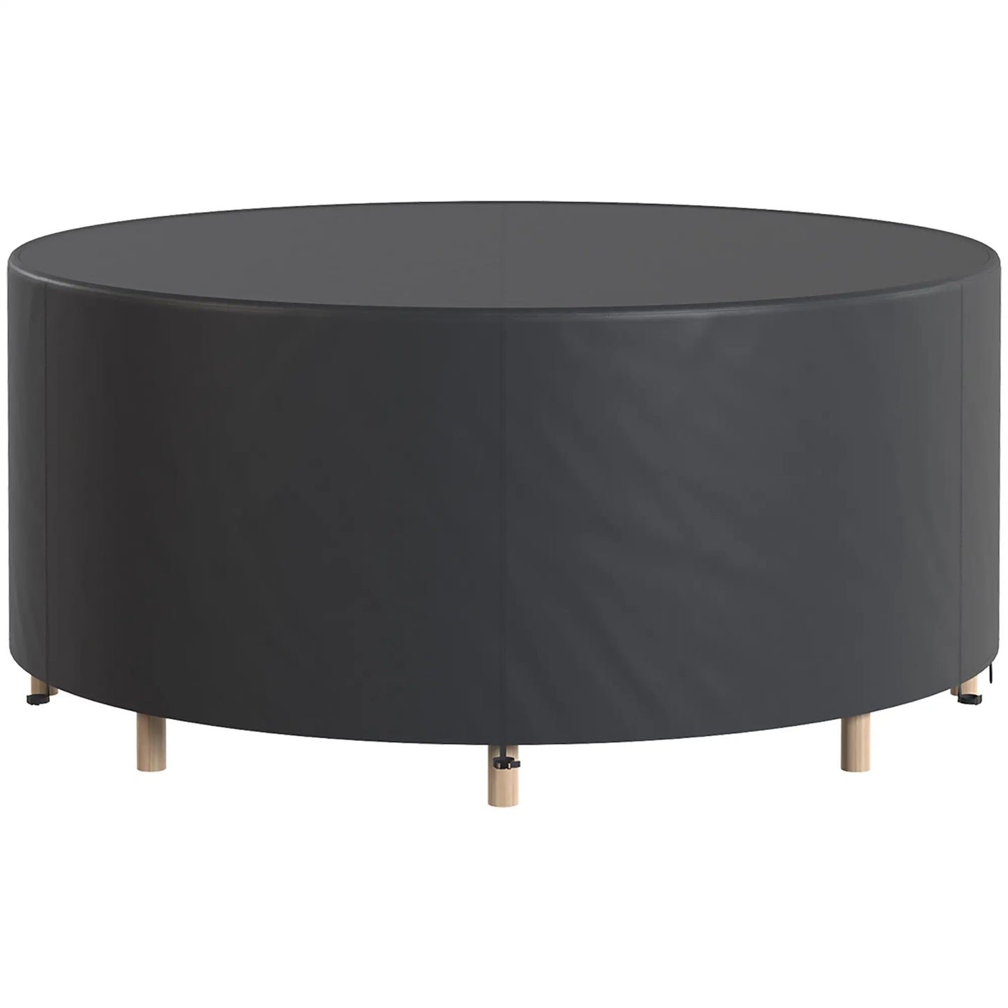 Heavy Duty Outdoor Patio Furniture Cover, Waterproof 84.3" Dia. x 27.6"H, Black Patio Furniture Covers at Gallery Canada