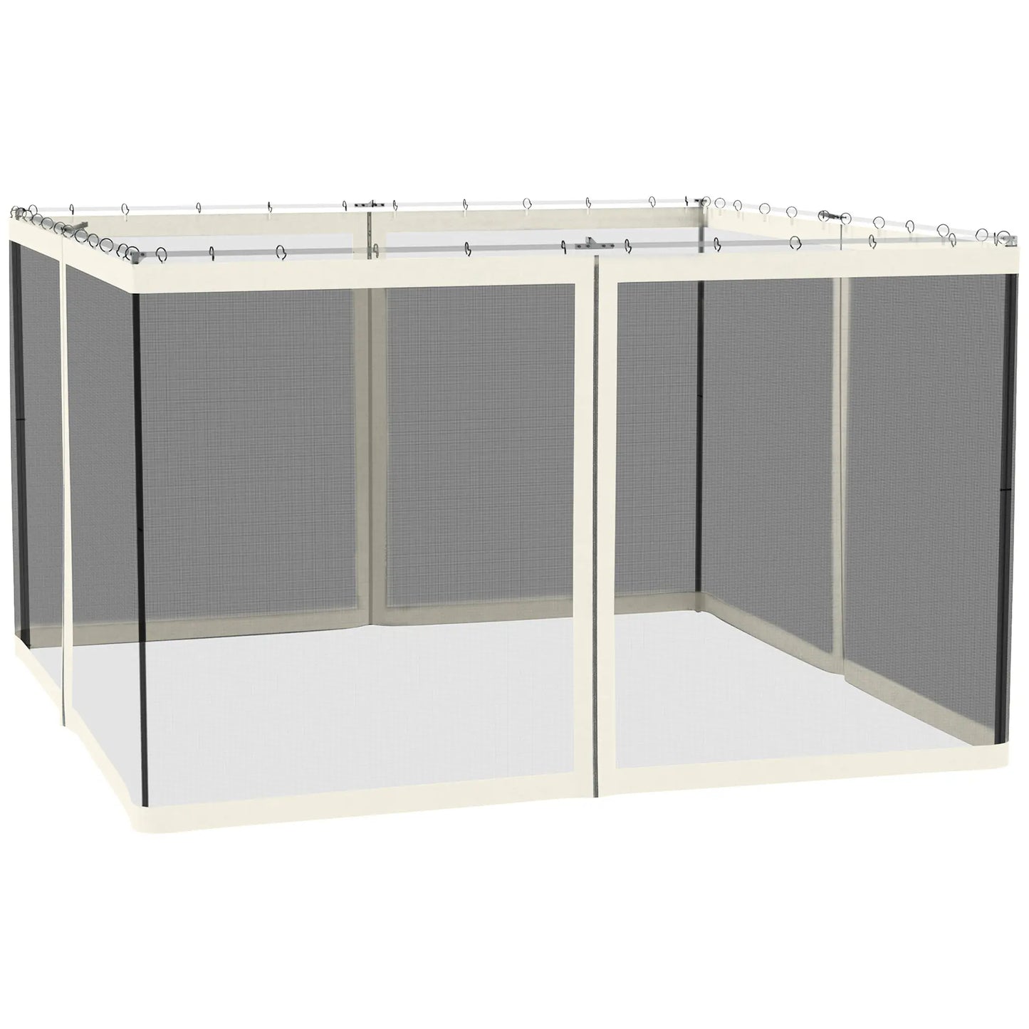 Replacement Mosquito Netting, 10' x 12', Black, White Gazebos at Gallery Canada