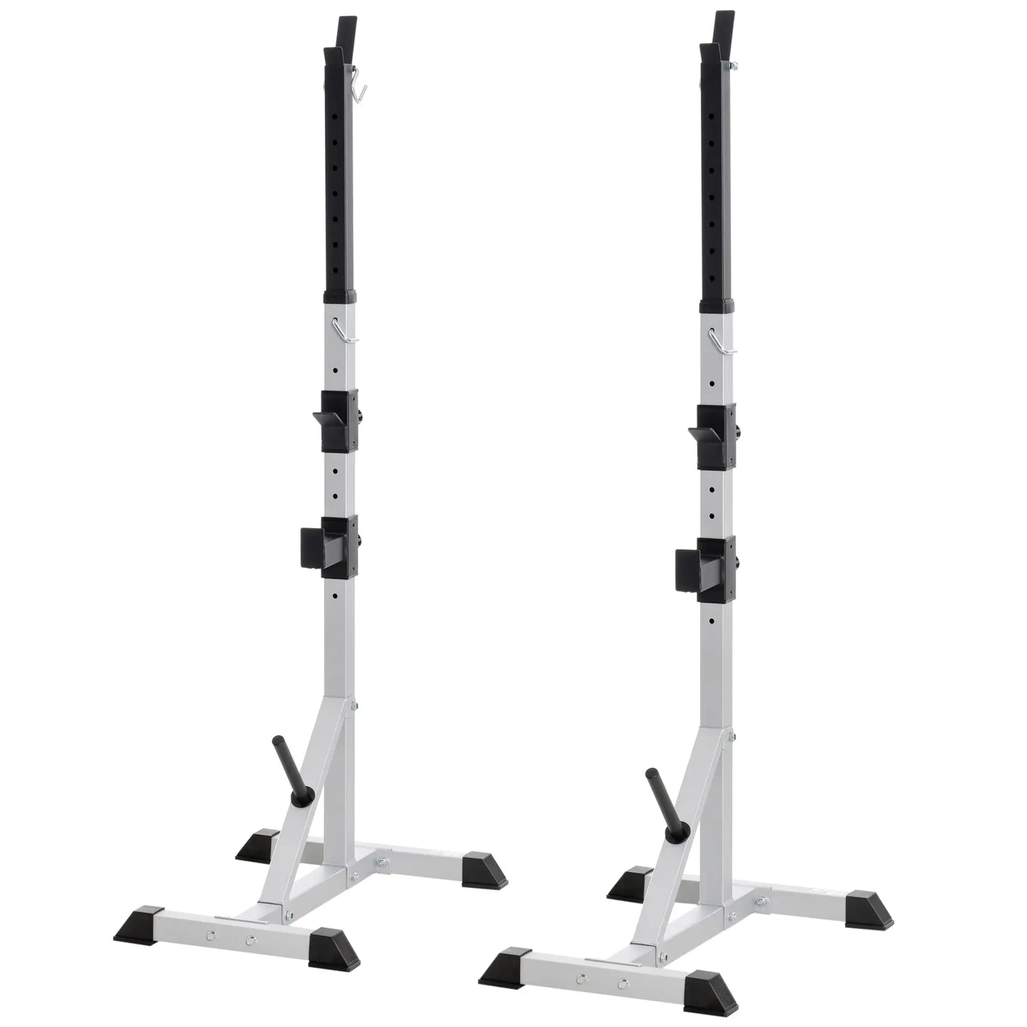 2-Piece Barbell Rack, 53.5"-69.3" Adjustable, 440LBS Capacity Power Towers at Gallery Canada