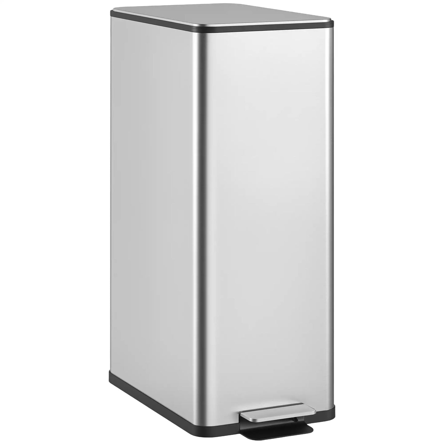 5.3 Gallon Stainless Steel Garbage Can, Soft-Close Lid, Foot Pedal, Silver Household Supplies at Gallery Canada