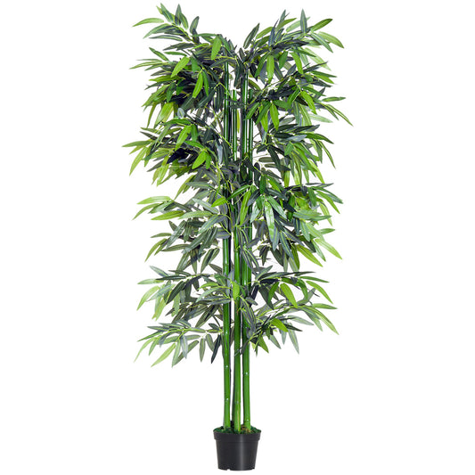 6FT Artificial Bamboo Tree Fake Decorative Plant with Nursery Pot for Indoor Outdoor Décor at Gallery Canada