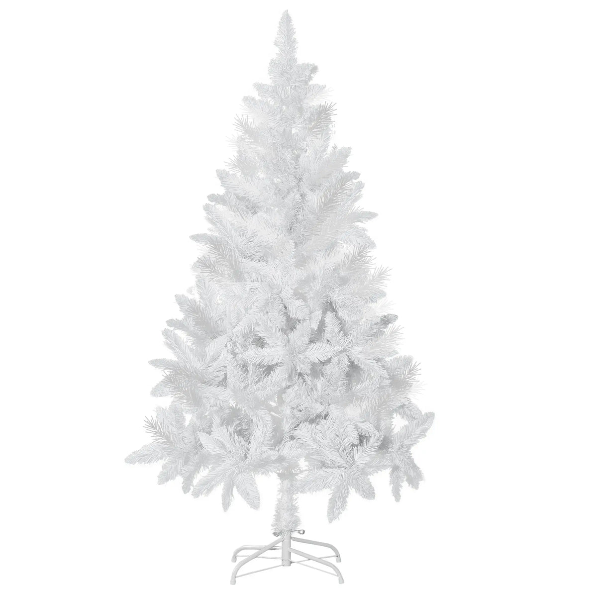 5ft Artificial Christmas Tree, Realistic Pine Branches, Auto Open, Indoor, White Artificial Christmas Trees at Gallery Canada