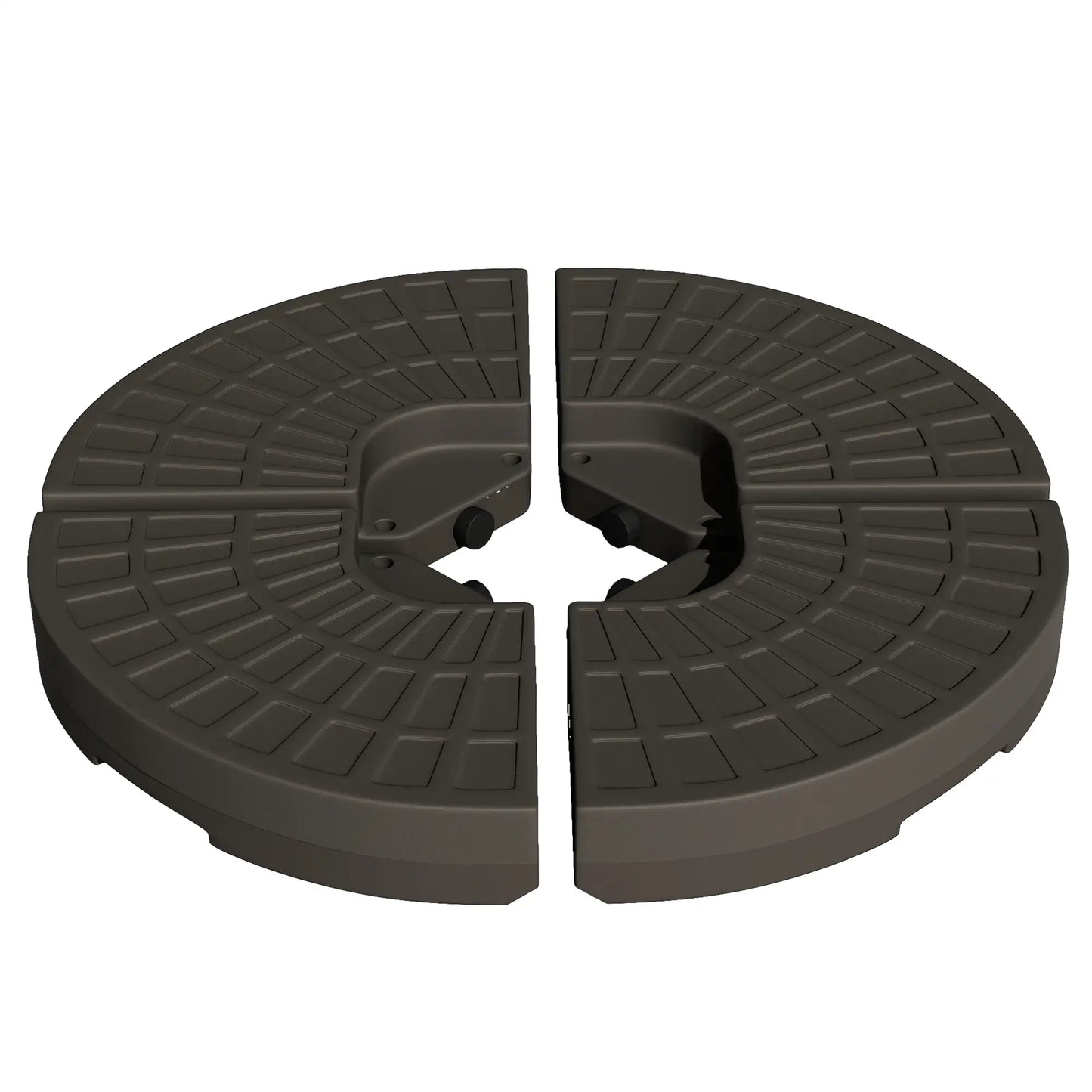 4-Piece Cantilever Offset Patio Umbrella Stand, Water & Sand Filled Base Umbrella Bases at Gallery Canada