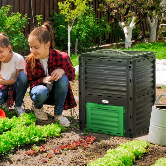 Outdoor Compost Bin, Fast Soil Creation, 80 Gallon, Green Outdoor Compost Bin Green at Gallery Canada