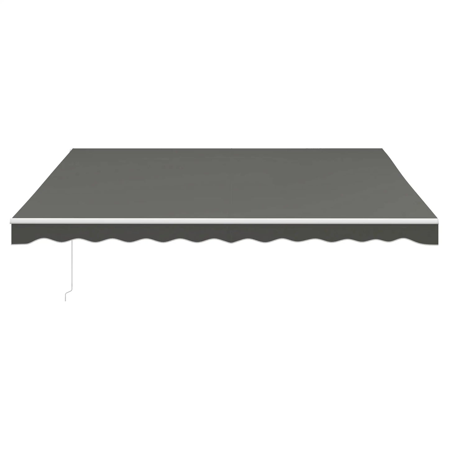 13' x 10' Electric Retractable Awning, Remote Controller, Light Grey Deck Awnings at Gallery Canada