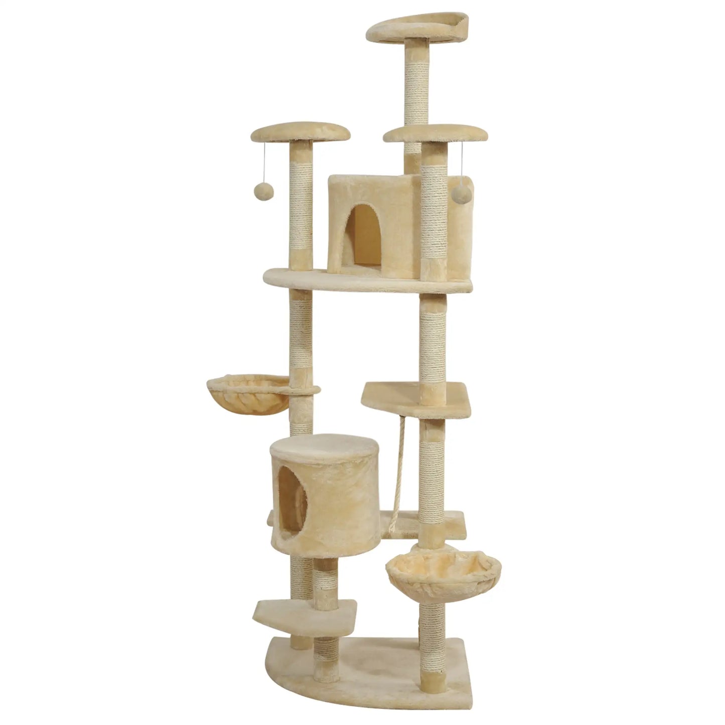 79" Kitten Tree Condo, Scratch Activity Center, Beige Cat Towers at Gallery Canada