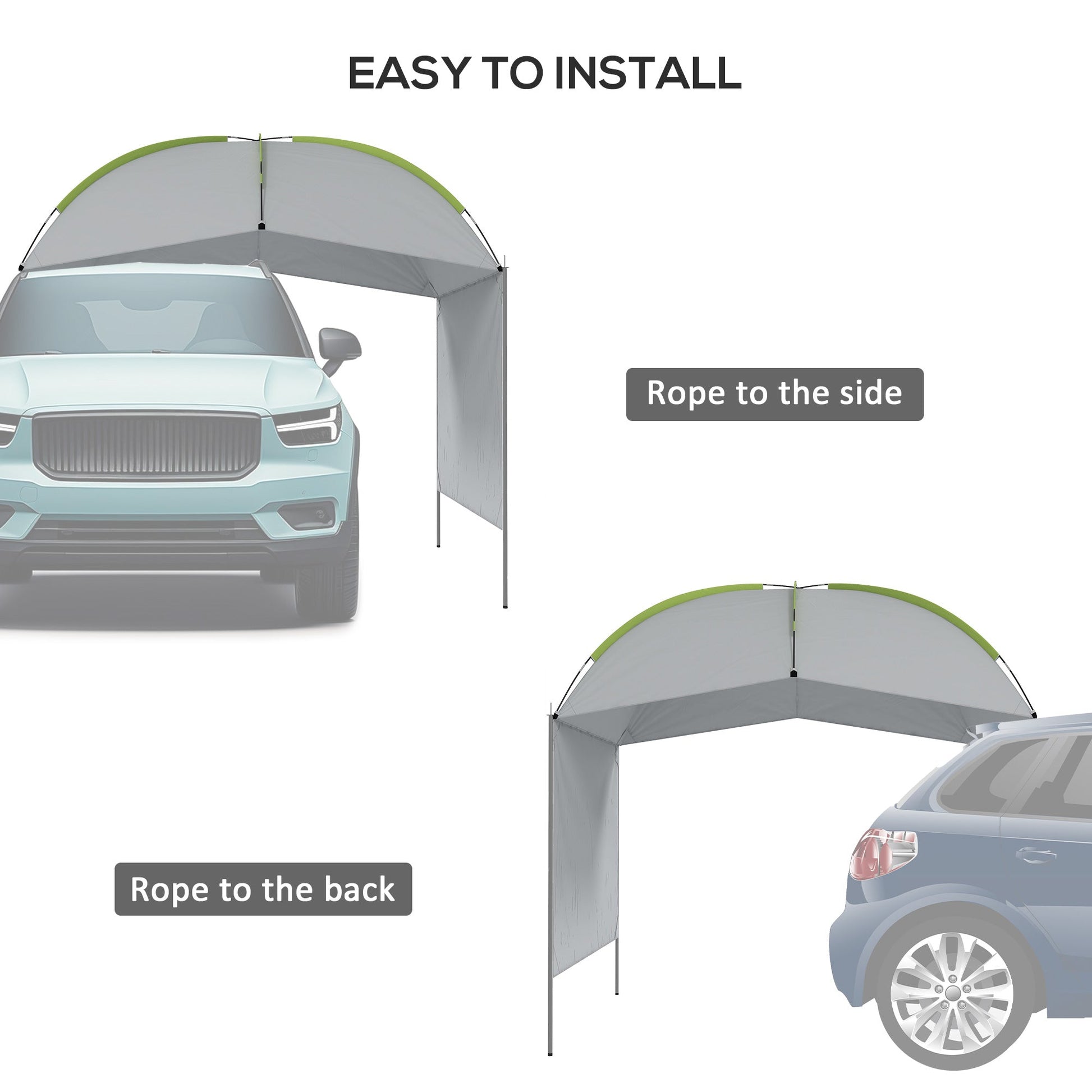 SUV Awning Tailgate Tent, Portable Car Awning with Side Wall, for Truck, RV, Van, Trailer and Overlanding Camping at Gallery Canada