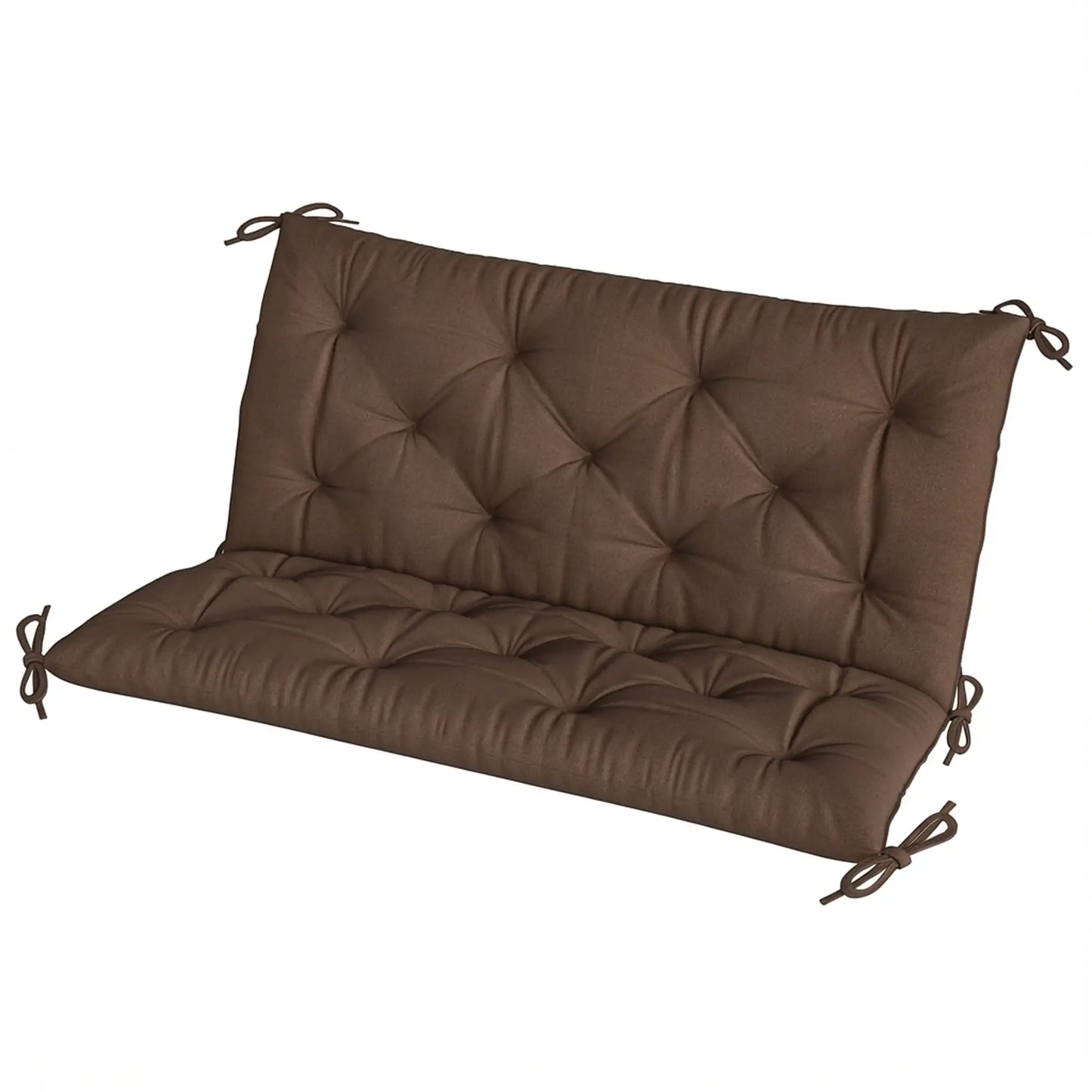 Garden Bench Cushion With Backrest, Non-Slip 2 Seater, Coffee Patio Chair Cushions at Gallery Canada
