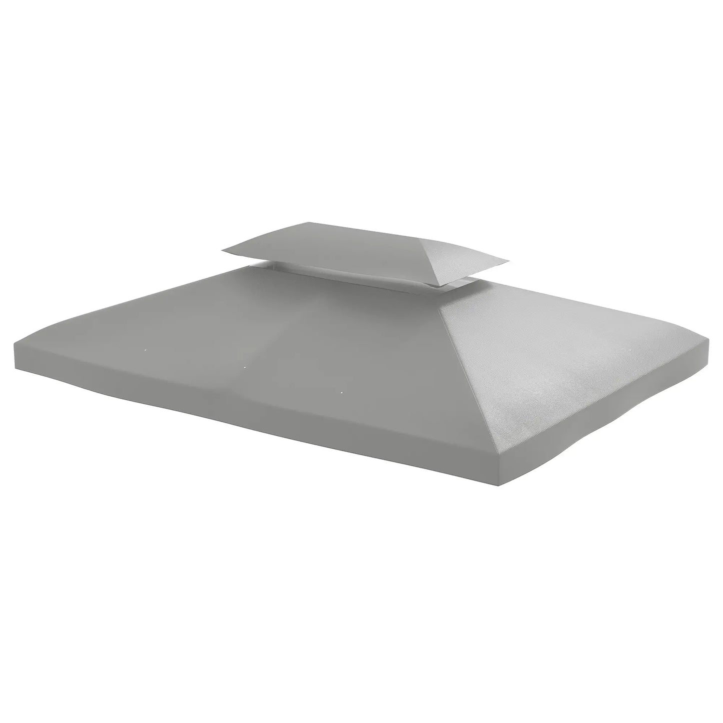 13' X 10' Gazebo Replacement Canopy 2 Tier Top, UV Cover, Light Grey Gazebo Canopy Replacement at Gallery Canada