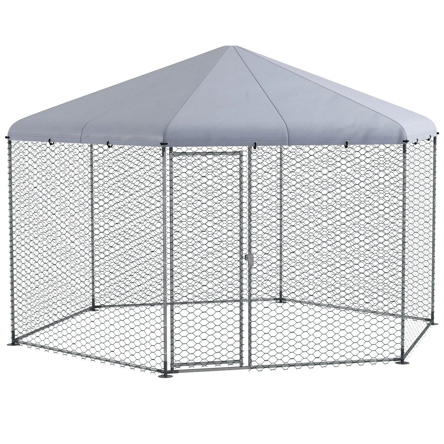 Chicken Coop with Cover, Run for 10-15 Chickens, 13.1' x 11.4' Chicken Coops at Gallery Canada