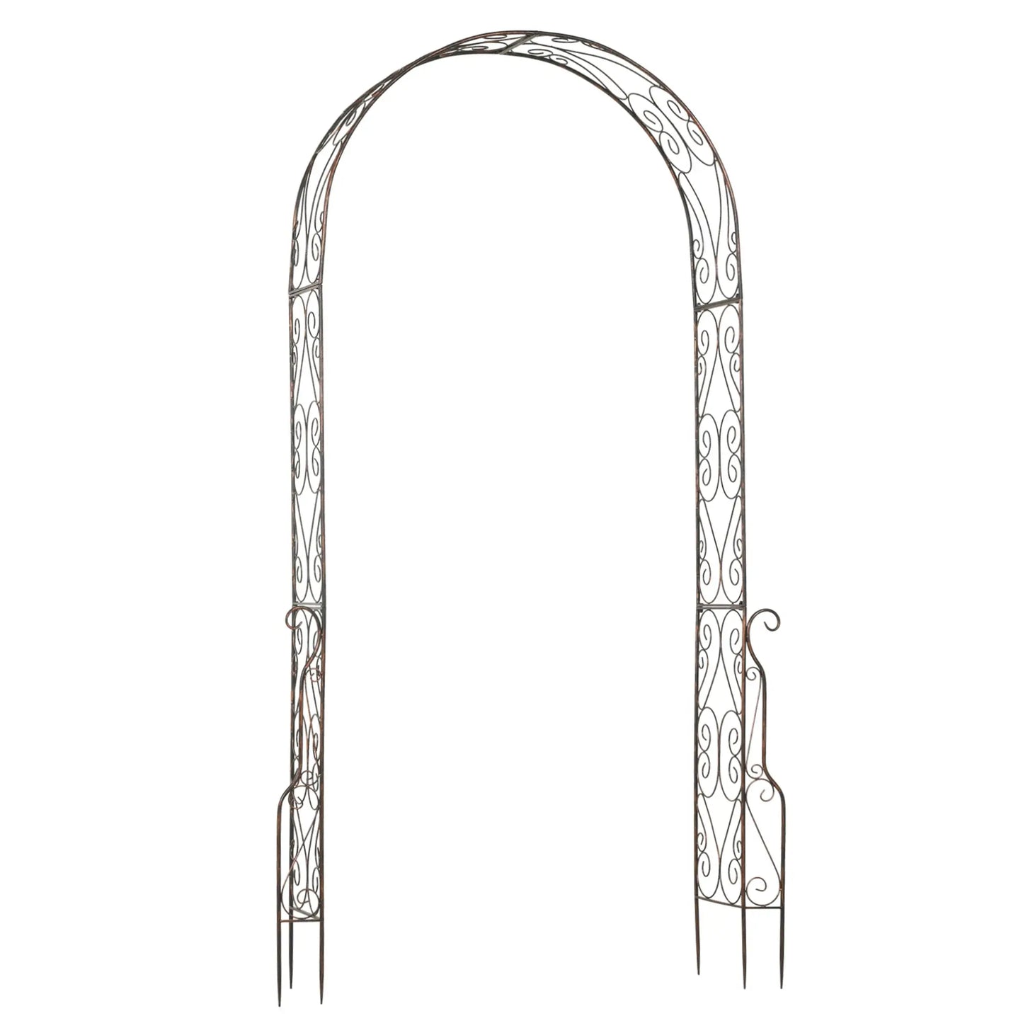 7.5ft Metal Garden Arch, Outdoor Walkway Arbor, Climbing Vine Plants, Black Garden Arches at Gallery Canada