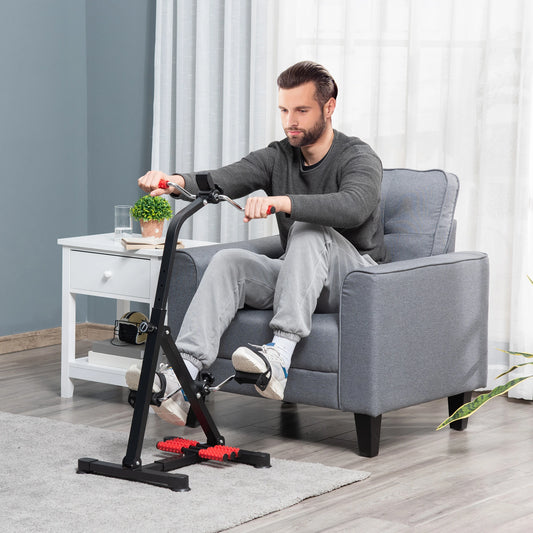 Pedal Exerciser, Arm Leg Exercise Machine, Adjustable, LCD Display Exercise & Stationary Bikes Red and Black at Gallery Canada