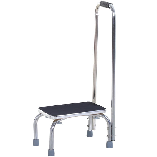 Step Stool with Handle for Adults and Seniors, Heavy Duty Metal Foot Step Stool for Elderly, Portable Stool with Anti-slip Design - Gallery Canada