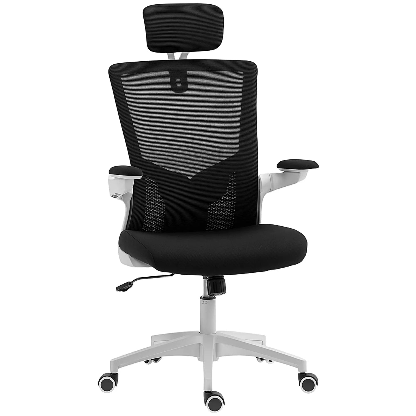 Ergonomic Office Chair, Swivel Desk Chair, Adjustable Lumbar Support, Headrest, Flip-Up Armrests, Black Task Chairs at Gallery Canada