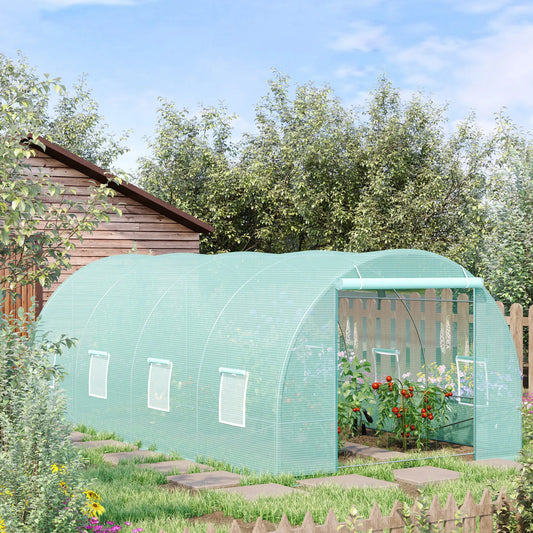 Walk-In Greenhouse 20x10x7ft, Heavy Duty, Outdoor Plant Grow House Walk In Greenhouses Green at Gallery Canada