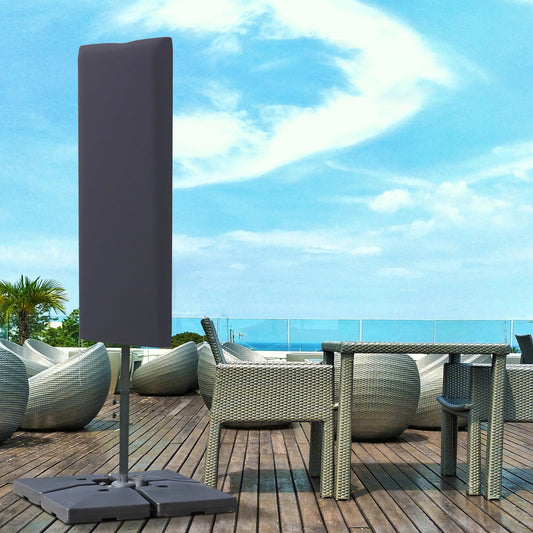 Garden Parasol Cover, Outdoor Cantilever Umbrella Cover, Dark Grey Umbrella Covers Dark Grey at Gallery Canada